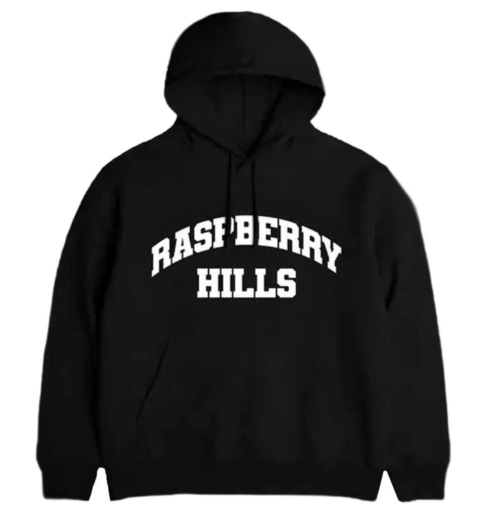 Raspberry Hills Black Hoodie