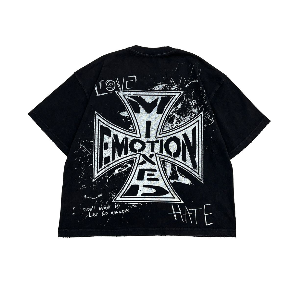 Mixed Emotion Black Tee