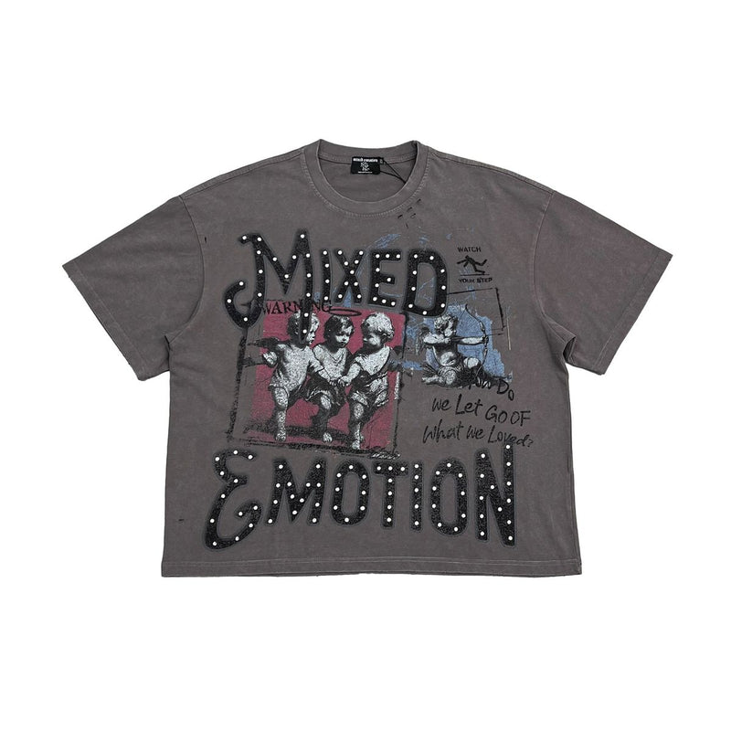 Mixed Emotion Grey Short Sleeve