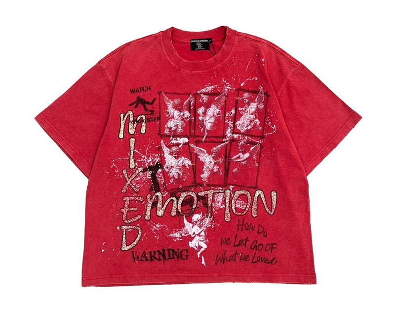 Mixed Emotion Red Tee