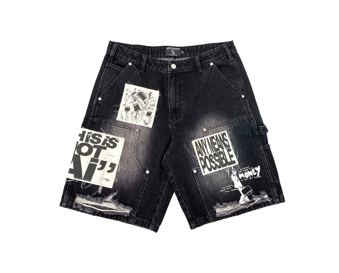 Mixed Emotion Denim Jorts