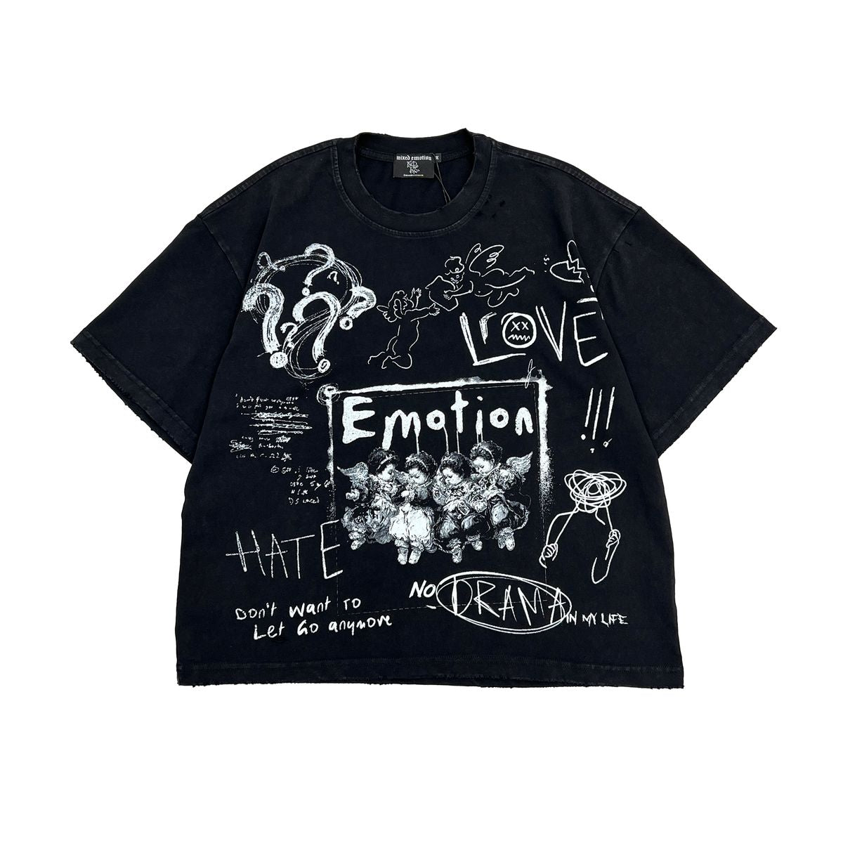 Mixed Emotion Black Tee