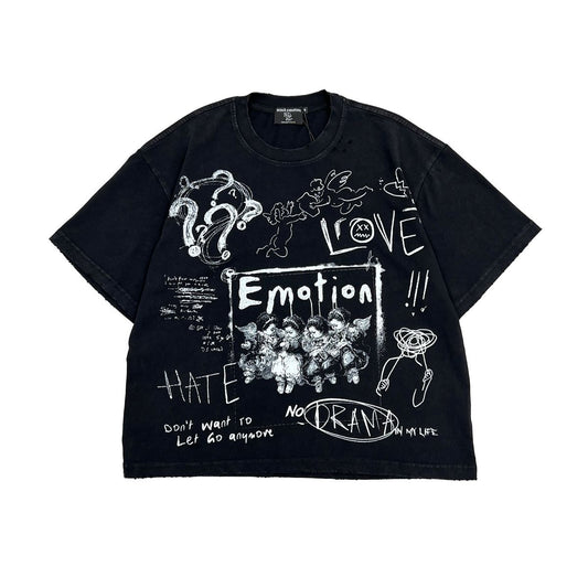 Mixed Emotion Black Tee