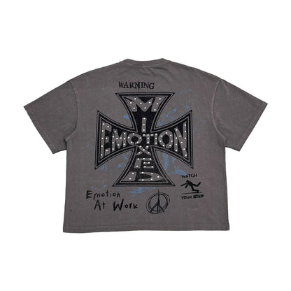 Mixed Emotion Grey Short Sleeve