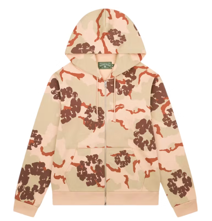 Denim Tears The Cotton Wreath Zip Sweatshirt